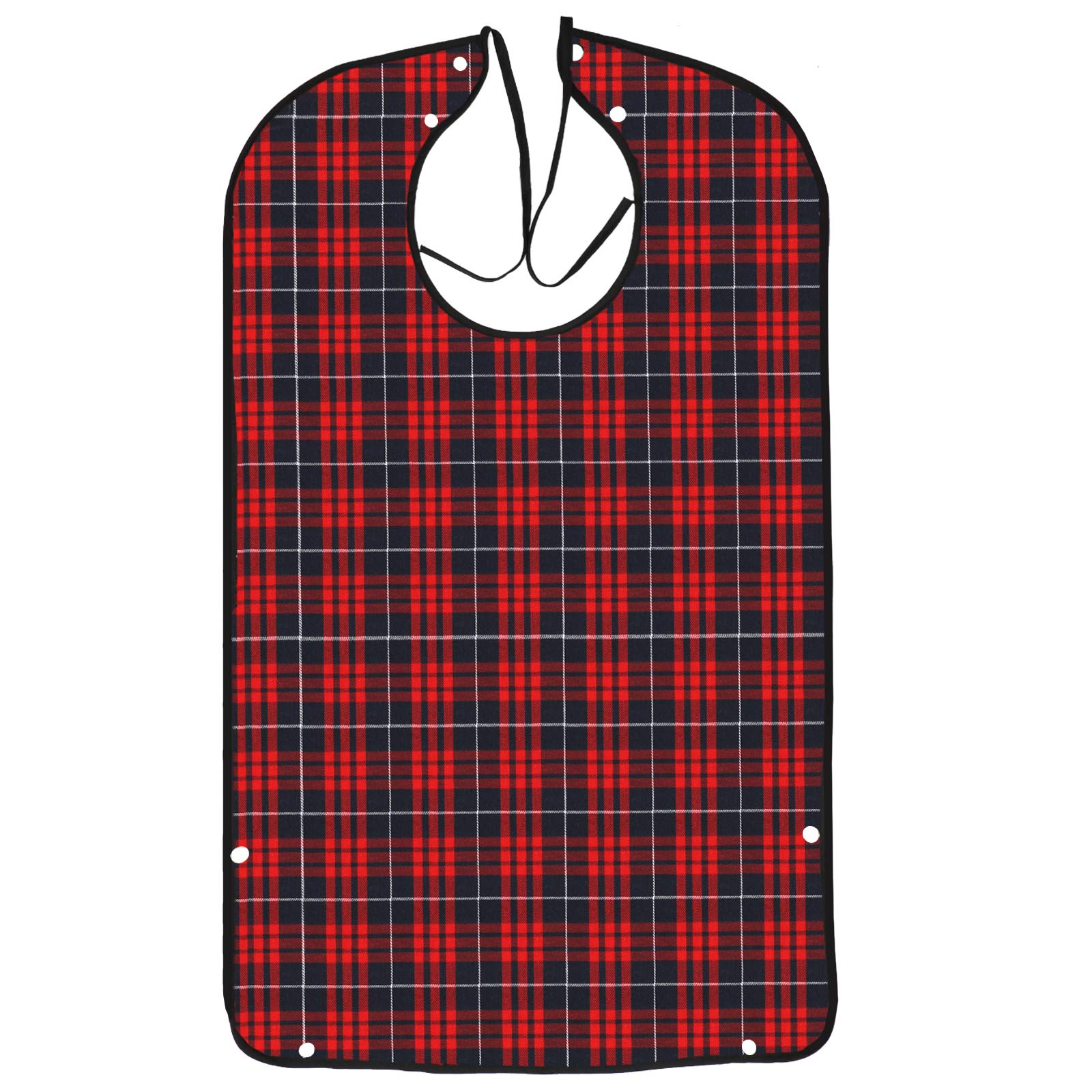 Waterproof Adult Bibs for Women - Machine Washable Dining Bibs with Crumb Catcher - Elderly Clothing Protector for Mealtime & Daily Use