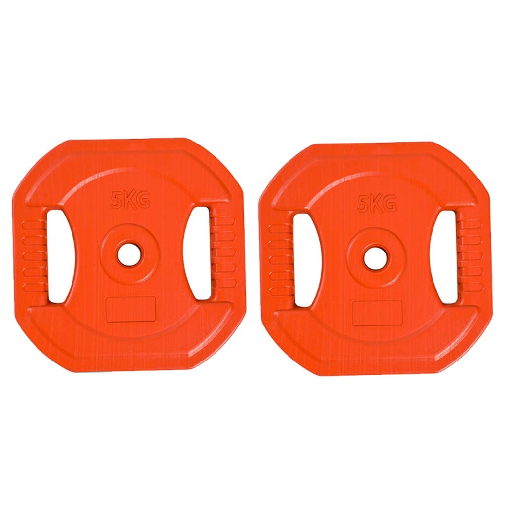 YBYB 10kg Weight Plates (5kg x 2) - 28mm Center Hole Olympic Weight Plates for Home Gym, Strength Training & Fitness - Perfect for Women's Workouts, Barbell Exercises & CrossFit Training