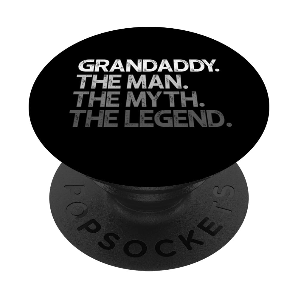 Grandaddy The Man Myth Legend PopSockets - Swappable Adhesive PopGrip for Phones & Tablets - Perfect for Selfies, Gaming & Everyday Use