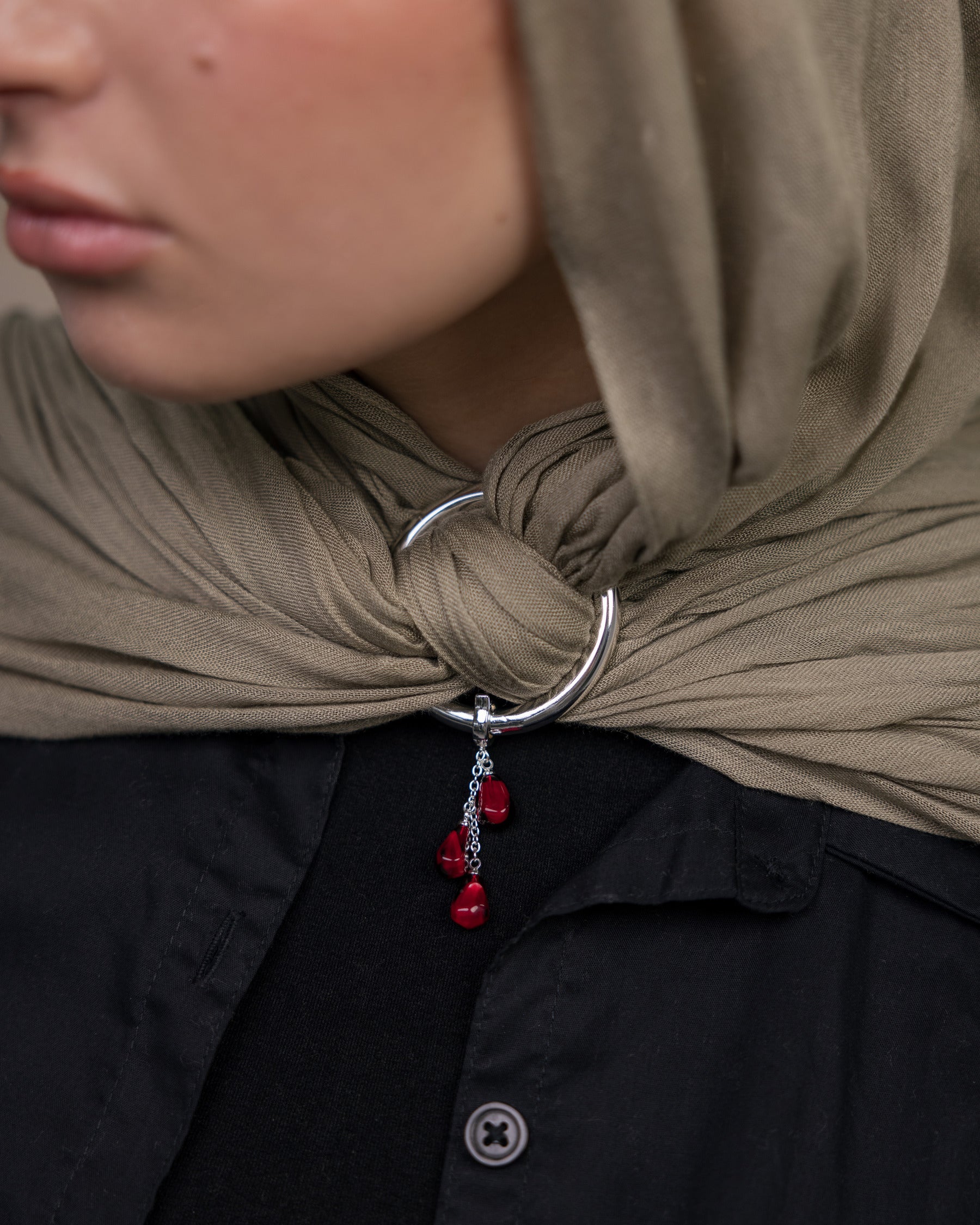 Pomegranate Charm Pendant Necklace - Elegant Jewelry Gift for Women - Perfect for Parties, Weddings & Everyday Wear