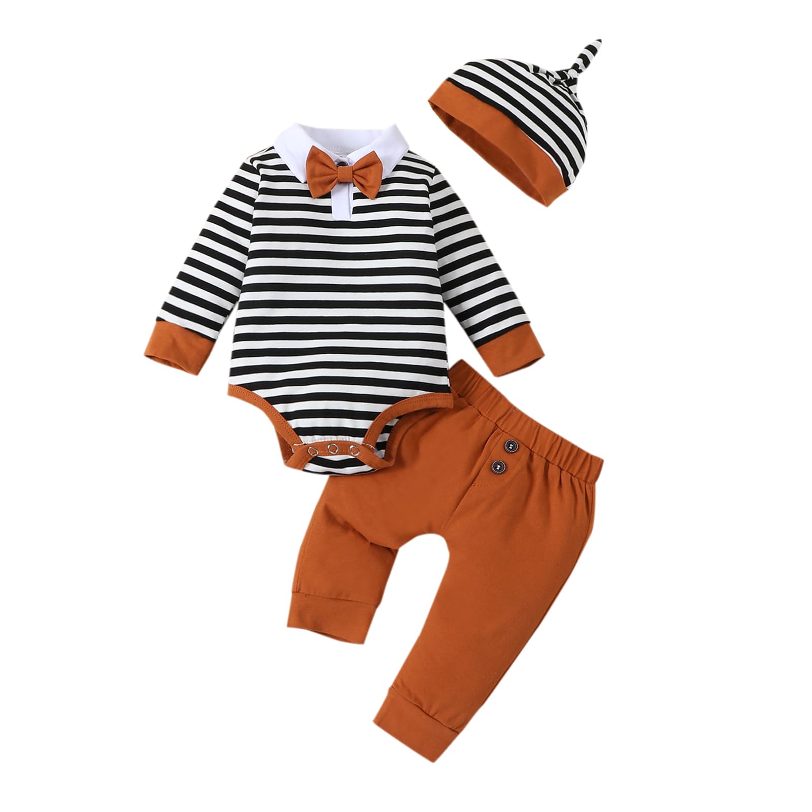 VINUOKER Newborn Baby Boy Clothes - Gentlemen Outfits for Preemie & Infant Boys | Perfect for Special Occasions, Photo Shoots & First Outings