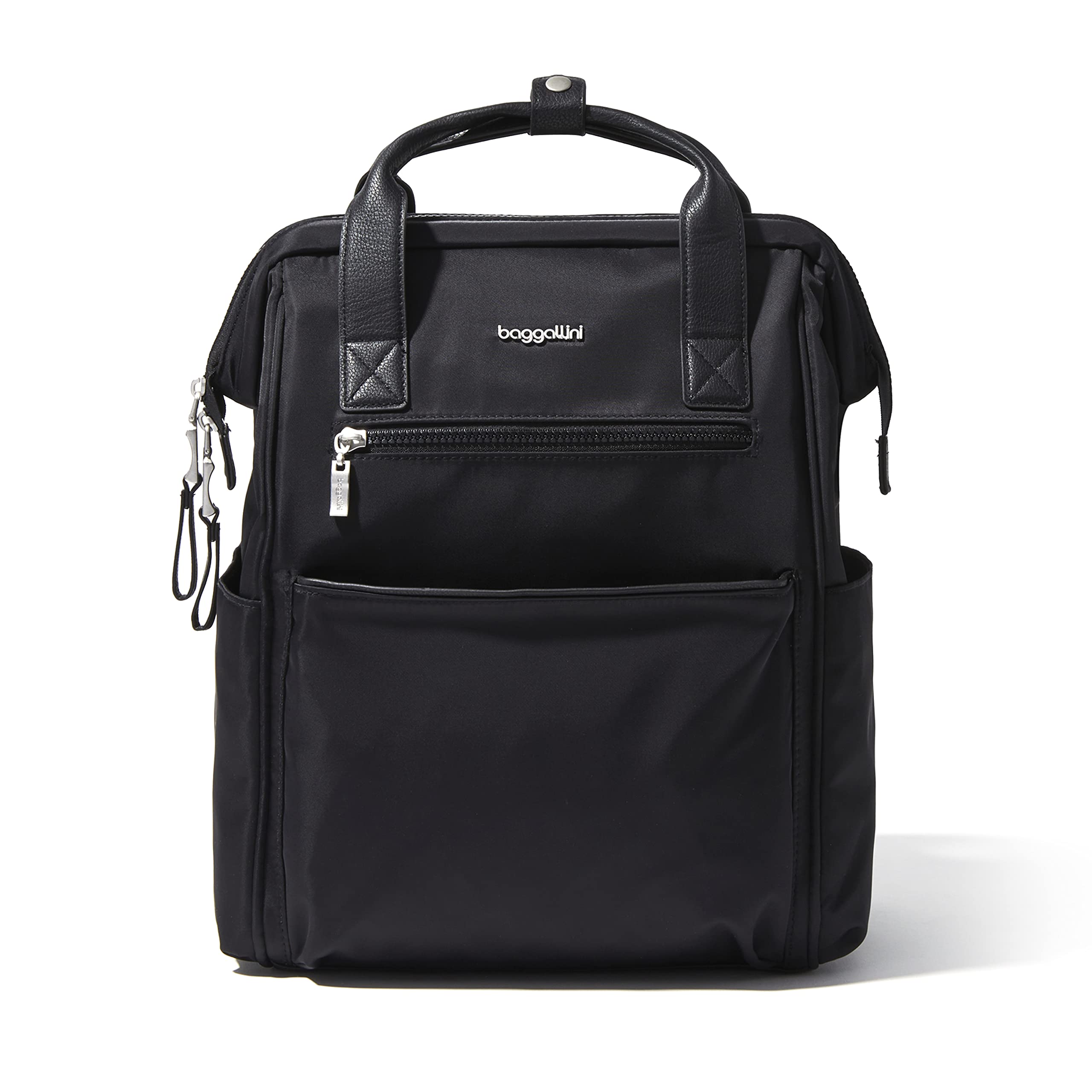 Baggallini Women's Soho Backpack - Stylish Black One Size US Backpack for Work, Travel & Everyday Use