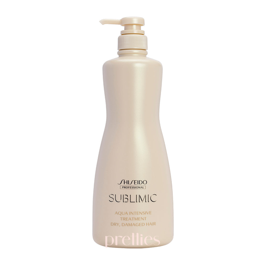 Shiseido SUBLIMIC Aqua Intensive Treatment for Dry Damaged Hair - Golden 1000g | Deep Hydrating Hair Repair Mask for Frizzy & Color-Treated Hair | Perfect for Salon-Quality At-Home Hair Care