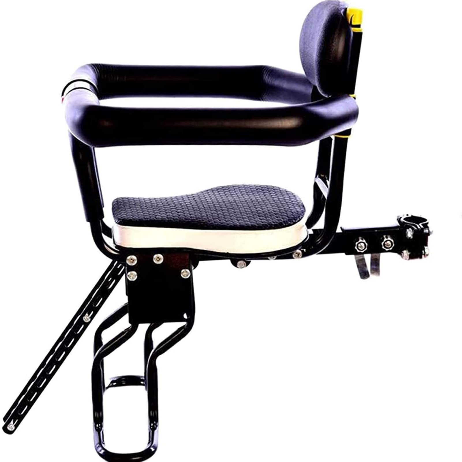 PWV Front Mount Bike Seat for Kids 1-6 Years - Detachable Child Bicycle Seat with Safety Handle & 40kg Weight Capacity - Perfect for Family Cycling & Outdoor Adventures