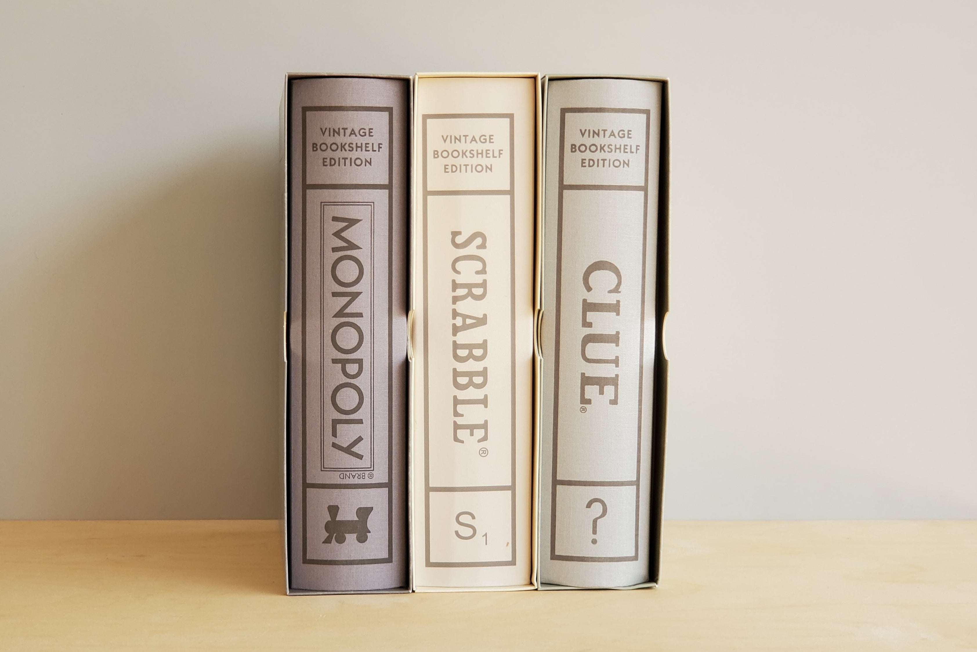 Vintage Classic Board Games Bookshelf Edition - Perfect for Family Game Nights & Collectors Display