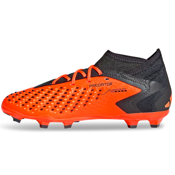 Adidas Jr. Predator Accuracy.1 FG Soccer Cleats for Kids - Solar Orange/Black - Lightweight Football Shoes for Youth Players - Perfect for Field Matches and Training Sessions