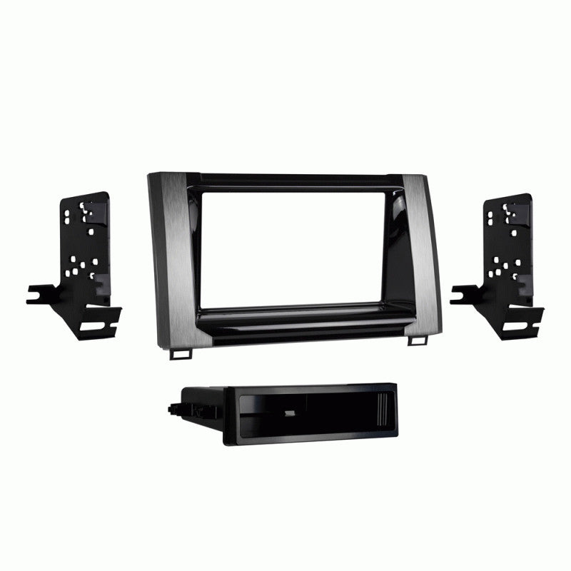 Metra 99-8252 DIN/DDIN Radio Replacement Dash Kit for 2014+ Toyota Tundra - Textured Black | Car Stereo Installation & Upgrade Accessories