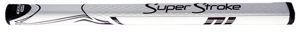 SuperStroke USA Zenergy Tour 3.0 Putter Grip - 17 Inch White/Black Golf Club Grip for Improved Putting Performance | Perfect for Professional & Amateur Golfers on the Course