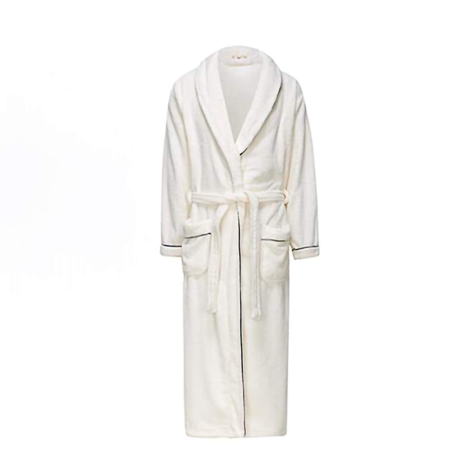LLSS Autumn Winter Flannel Nightgown for Men & Women - Warm Velvet Thickened Long Pajamas & Couple Bathrobes - Cozy Loungewear for Cold Nights at Home