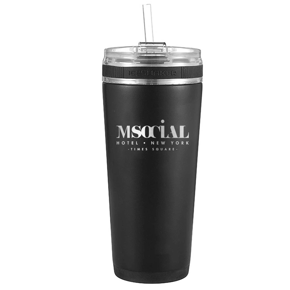 MSocial Hotel Custom 26oz Flexible Water Bottle - Leak Proof, BPA Free, Portable Sports & Travel Water Bottle for Gym, Hiking, Camping, Office Use
