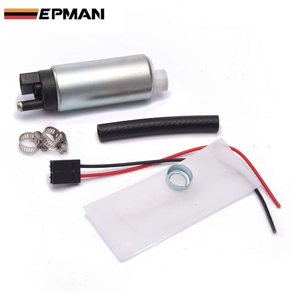 Epman 320LPH High Performance Fuel Pump F20000169 255LPH - Universal High Flow Fuel Pump for Racing, Tuning & Performance Cars - Perfect for Track Days, Drag Racing & Engine Upgrades