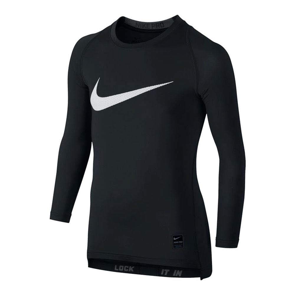 Nike Pro Cool Compression Top for Boys - Moisture-Wicking, Breathable Workout Shirt (Black/Anthracite/White, XS) - Perfect for Basketball, Running & Gym Training