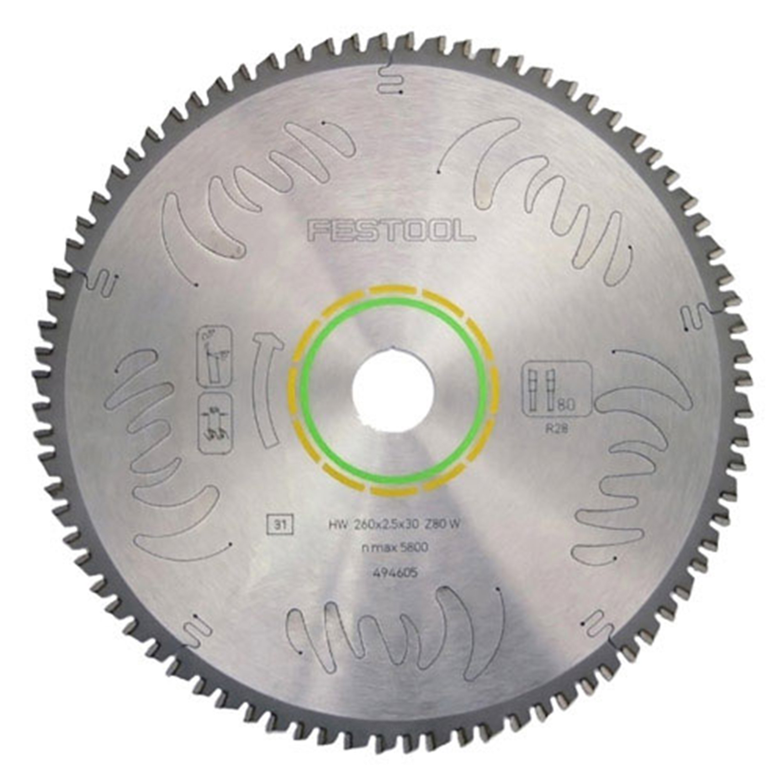 Festool 495388 60-Tooth Universal General Purpose Saw Blade for Kapex Miter Saw - Perfect for Woodworking, Trim Work, and DIY Projects
