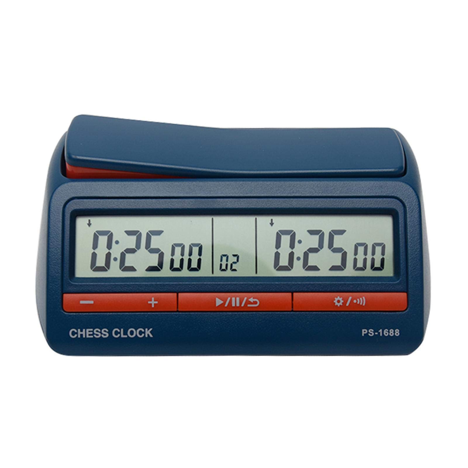Professional Digital Chess Clock with ABS Display - Advanced Game Timer for Chess, Go & Board Games - Perfect for Tournaments, Clubs & Home Use (Blue)