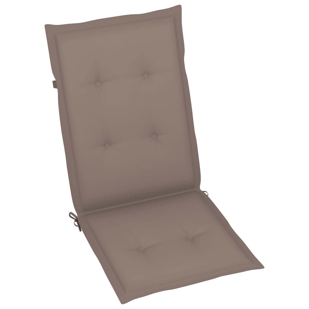 Premium Outdoor Garden Chair Cushions Set of 6 - Black 47.2