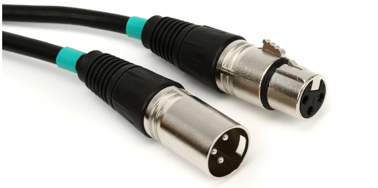 Chauvet DJ 3 Pin DMX Cable 10 Feet - Professional DMX Lighting Cable for Stage, Studio, and DJ Equipment - Perfect for Live Shows, Events, and Nightclubs