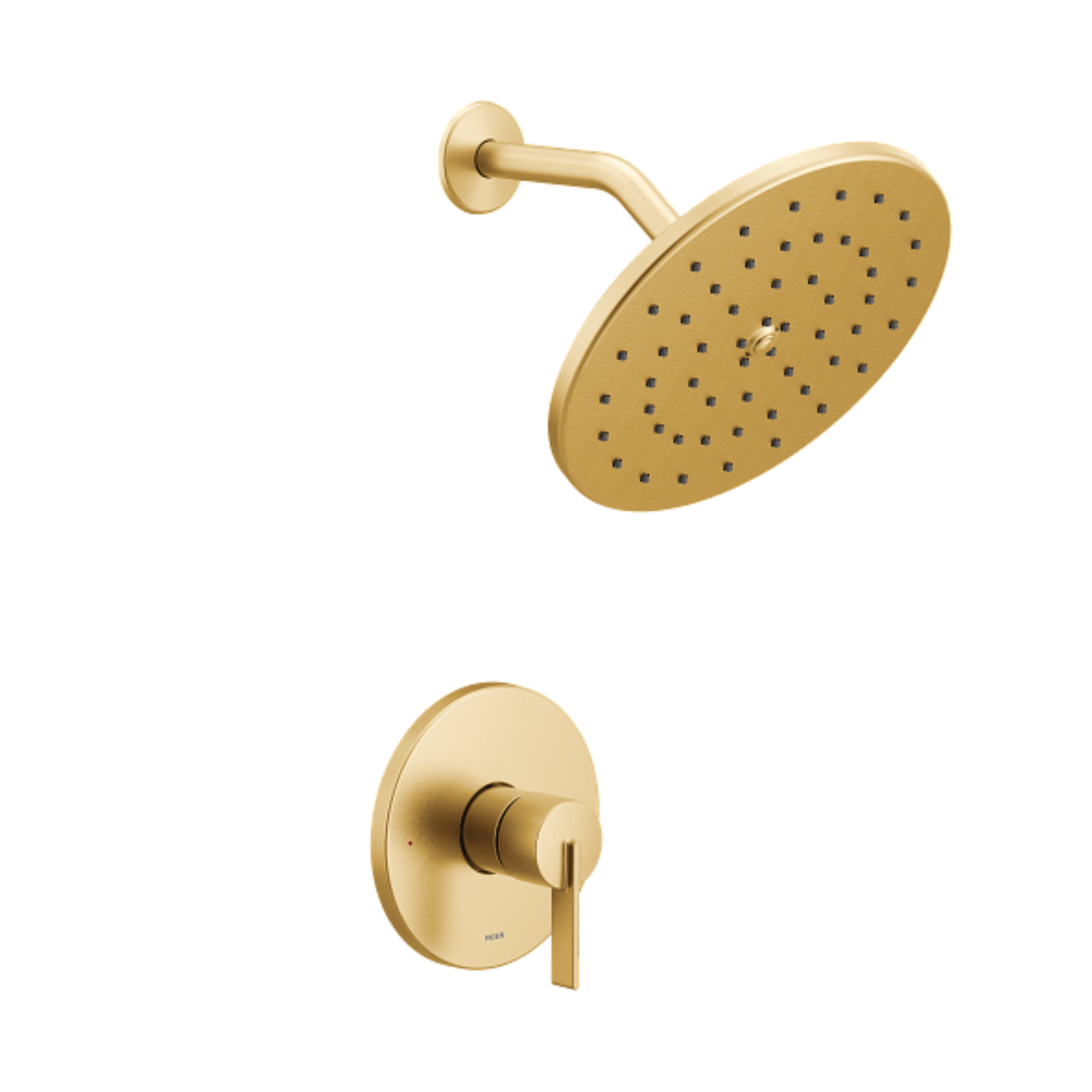 Moen Cia Brushed Gold M CORE 4-Port Shower Only - Luxury Bathroom Fixture for Modern Homes, Perfect for Spa-Like Showers and Upscale Bathroom Renovations