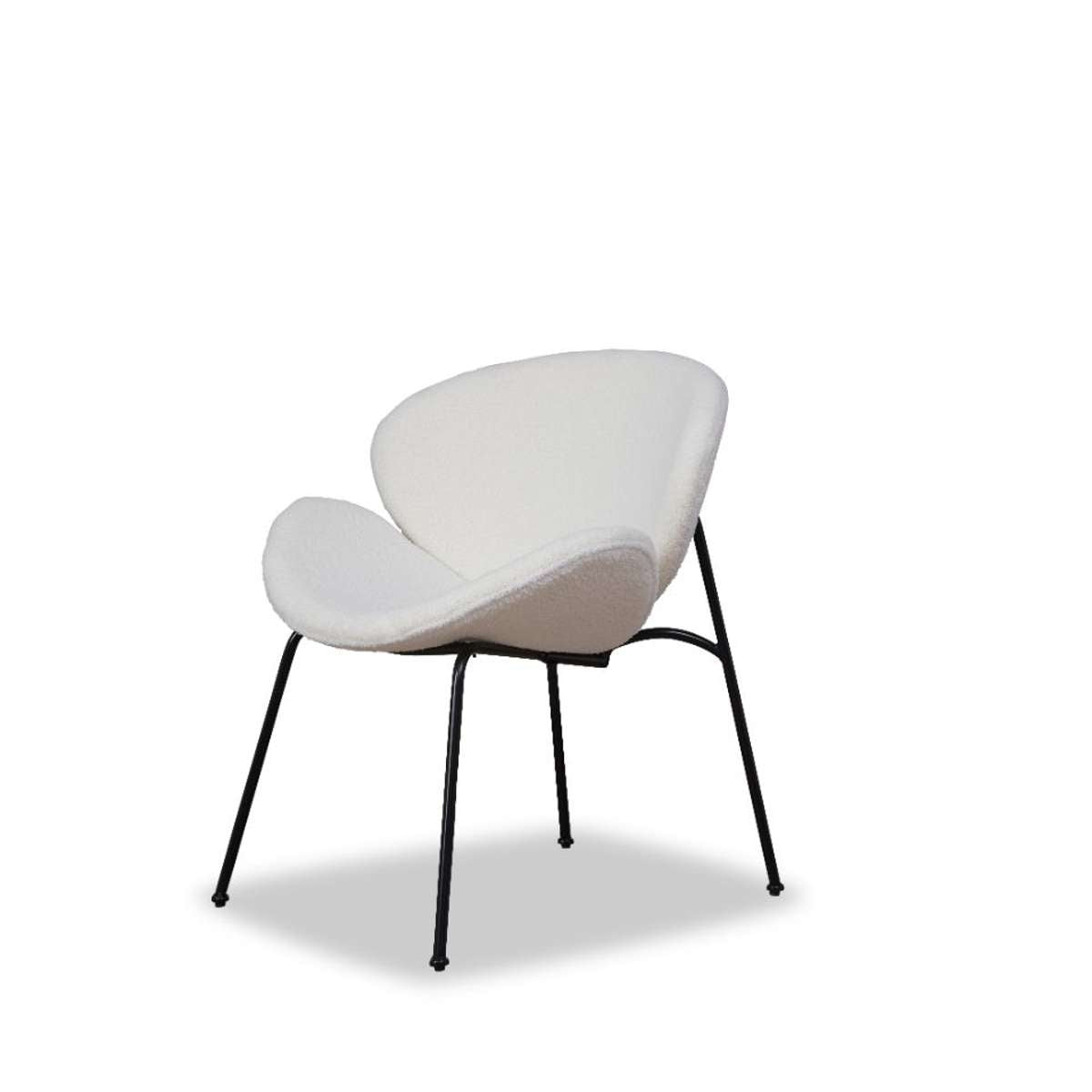 Apollo Occasional Chair - Cream Upholstered Accent Chair for Living Room, Bedroom, or Office - Modern Comfortable Lounge Seating for Home Decor