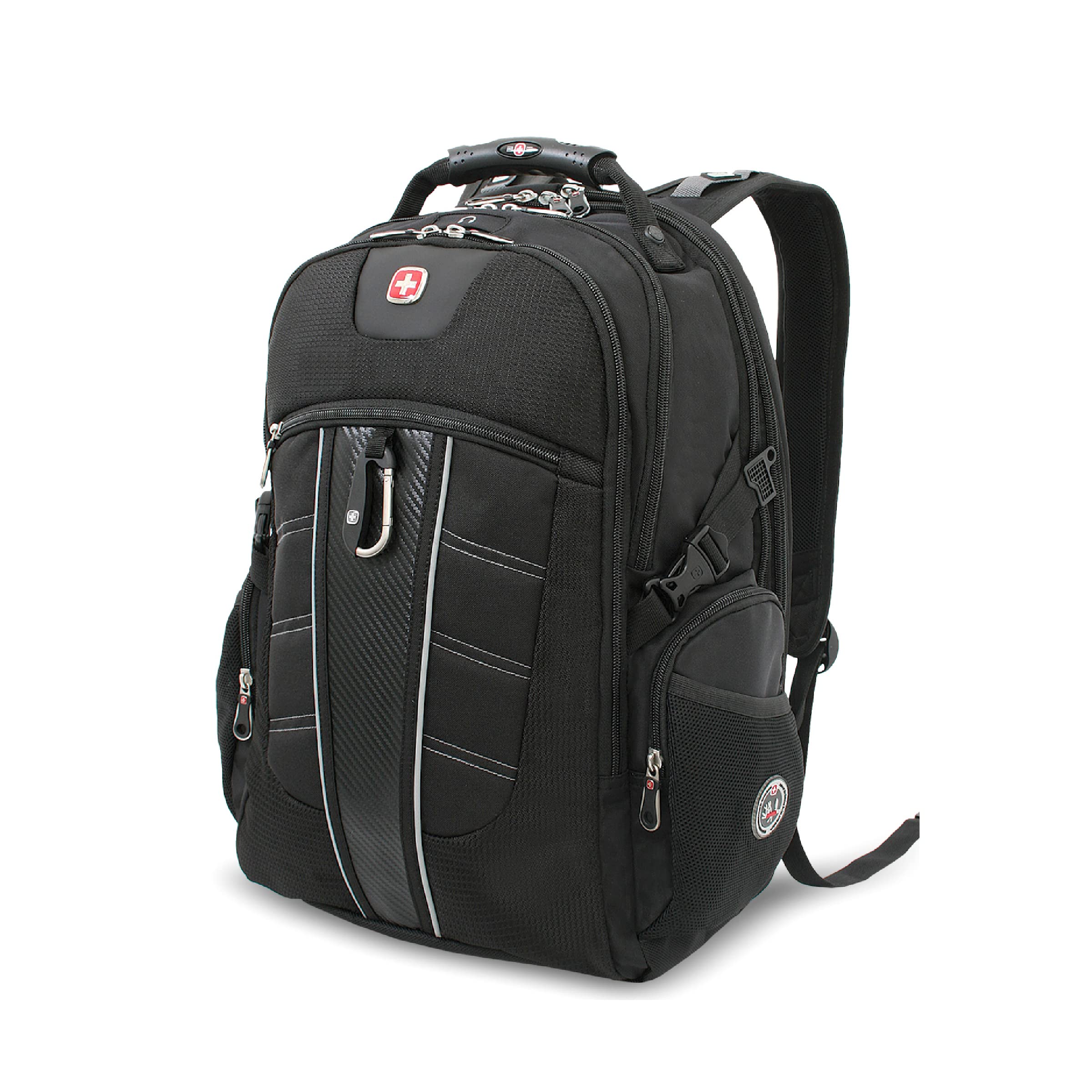 Swiss Gear SA1753 TSA Friendly ScanSmart Laptop Backpack for 15 Inch Laptops & Tablets - Durable Business Travel Backpack with USB Charging Port, Perfect for Commuting, College & Airplane Carry-On
