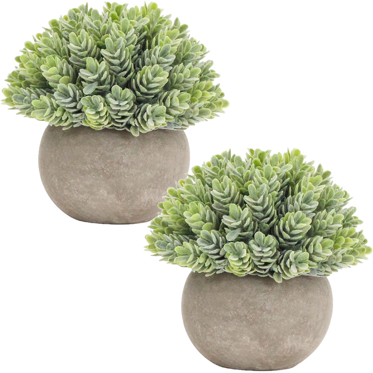 Briful Small Fake Plants - Mini Artificial Potted Plants for Home, Office, Desk, Bathroom, Shelf & Kitchen Decor - Perfect for Farmhouse, Mantel & Tabletop Decoration