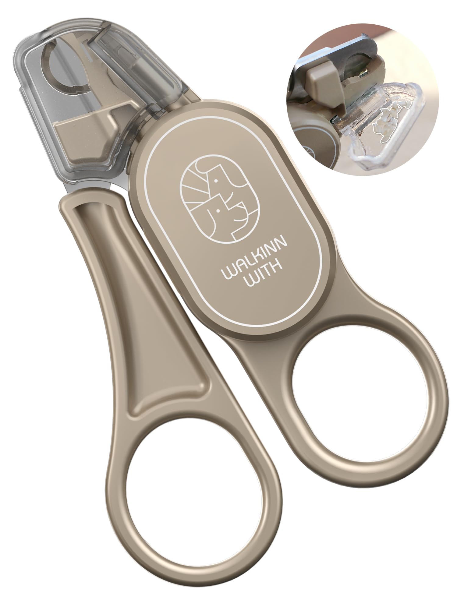 LED Cat Nail Clippers with Safety Guard - Professional Pet Grooming Tool for Safe Trimming at Home | Perfect for Kittens & Adult Cats | Includes Nail Trapper & Light Guide