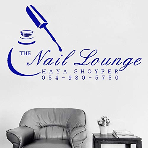 Nail Salon Decals & Wall Stickers - Gadgets Wrap Nails Art for The Nail Lounge Logo (AG20-DRP-6082) | Perfect for Salon Decor, Home Nail Stations & DIY Nail Art Studios
