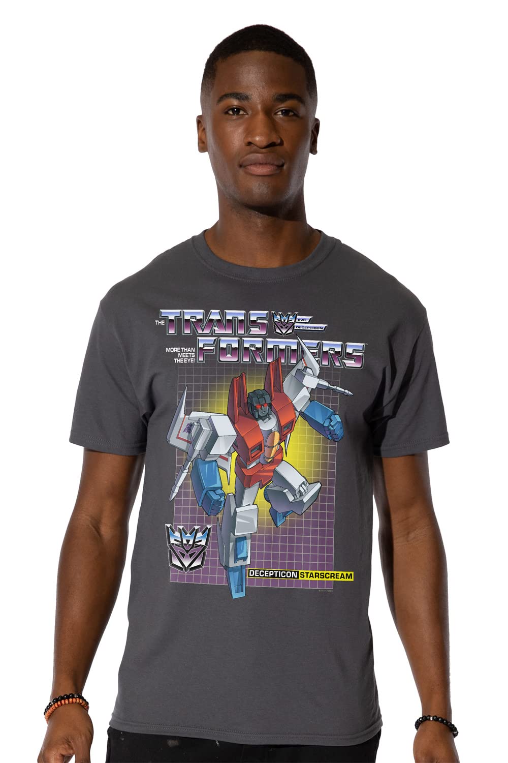 Official Transformers Starscream Men's Short Sleeve T-Shirt - Licensed Apparel for Fans, Cosplay & Casual Wear