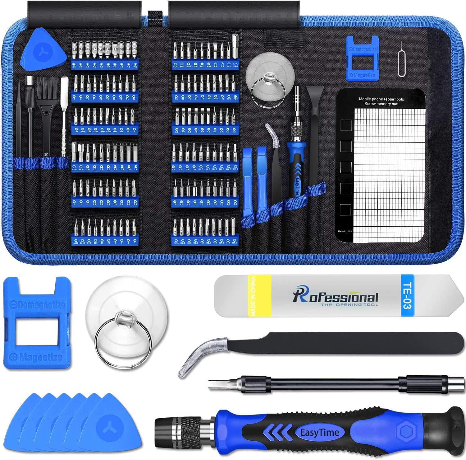140 in 1 Precision Screwdriver Set - Professional Electronics Repair Tool Kit for iPhone, Macbook, PC, Laptop, Tablet & Xbox - Perfect for Computer Maintenance, Phone Screen Replacement & Game Console Repair
