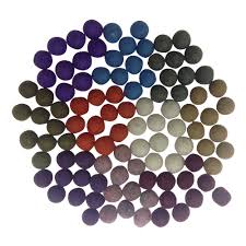 Premium 2.5cm Wool Felt Balls - Pack of 100 for DIY Crafts, Christmas Decorations, Holiday Garlands, and Home Decoration Projects