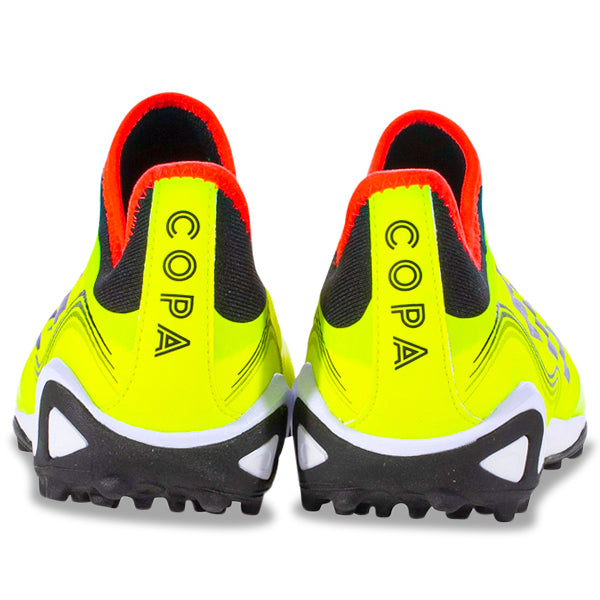 Adidas Copa Sense.3 LL Turf Soccer Cleats - Team Solar Yellow/Black - Artificial Grass Football Shoes for Men - Perfect for Turf Fields & Training Sessions