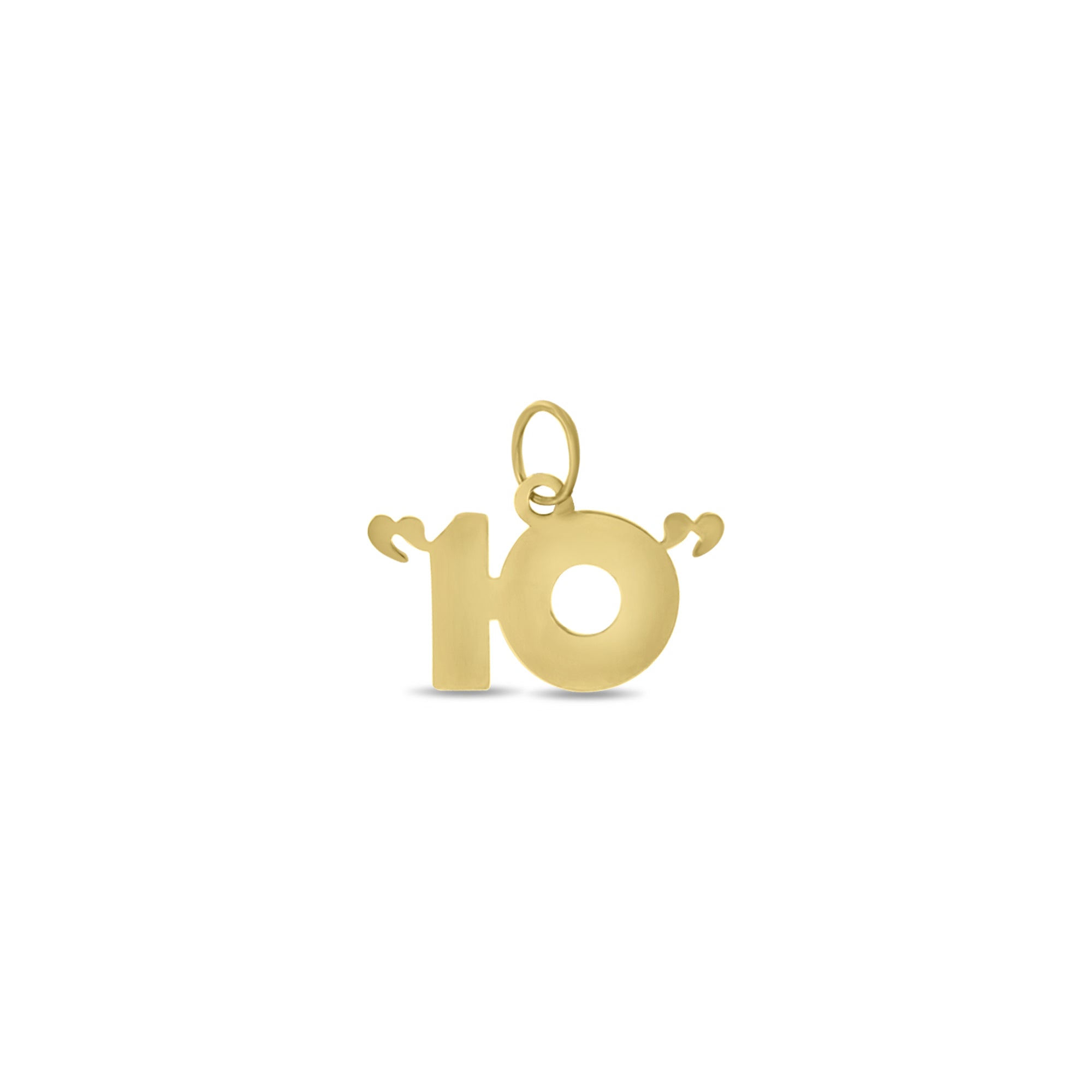 10K & 14K Yellow Gold Charm Pendant - Dainty Delicate Jewelry for Necklace Bracelet - Perfect Gift for Women, Birthday, Anniversary, Valentine's Day - Everyday Wear & Special Occasions