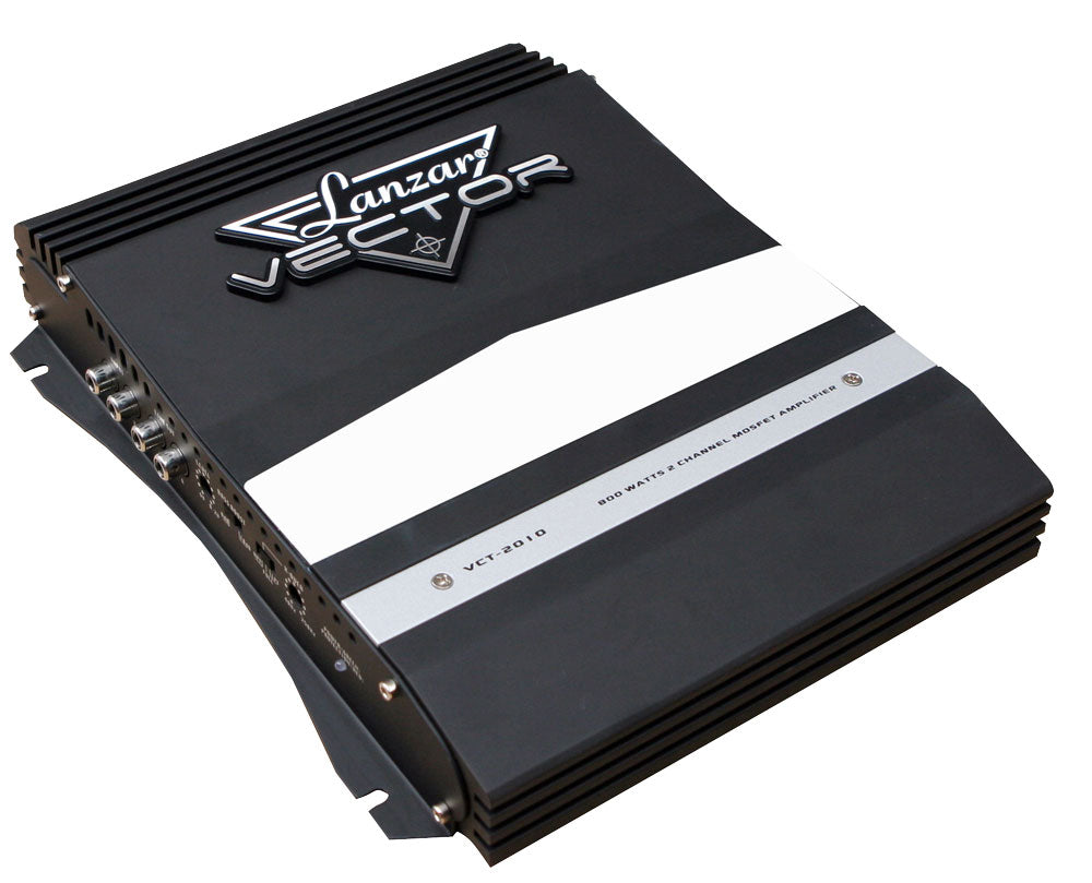Lanzar Vector 2 Channel Car Amplifier - High Power Audio Amp for Car Stereo System, Home Theater & DJ Setup | Perfect for Bass Boost & Clear Sound in Vehicles, Parties & Music Events