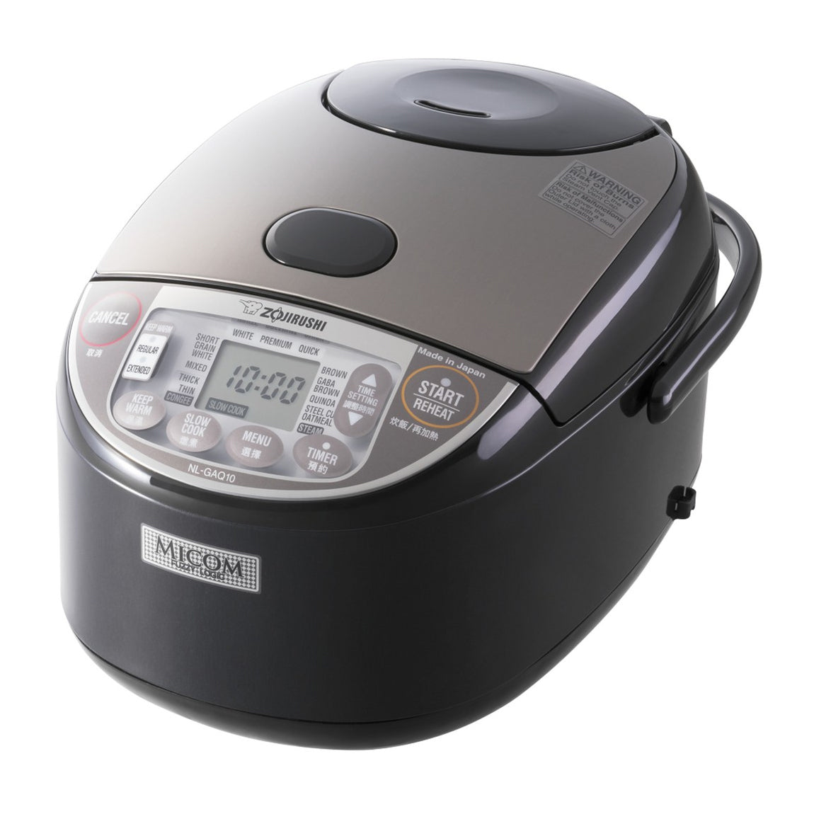 1.8L Electric Rice Cooker with Non-Stick Inner Pot - Perfect for Cooking Rice, Steaming Vegetables & Meal Prep - NL GAQ18