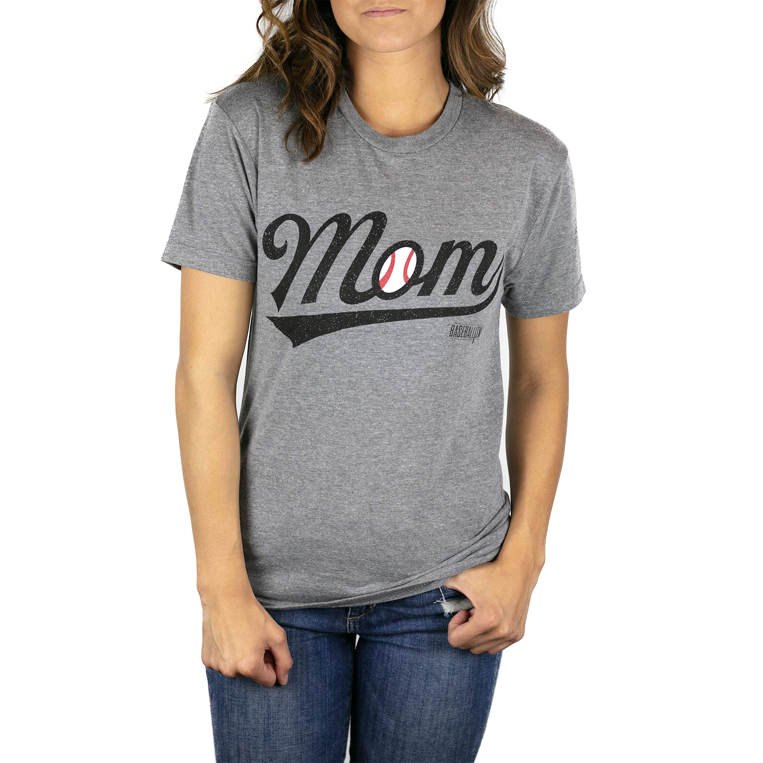 Baseball Mom T-Shirt - Soft & Comfortable Warm-Up Tee for Baseball Moms - Perfect for Practice, Games & Team Spirit
