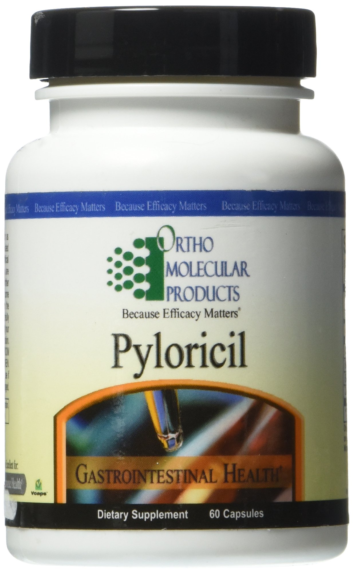 Ortho Molecular Products Pyloricil Digestive Support Supplement - 60 Capsules for Gut Health & Stomach Comfort | Supports Healthy Digestion & Gastrointestinal Balance