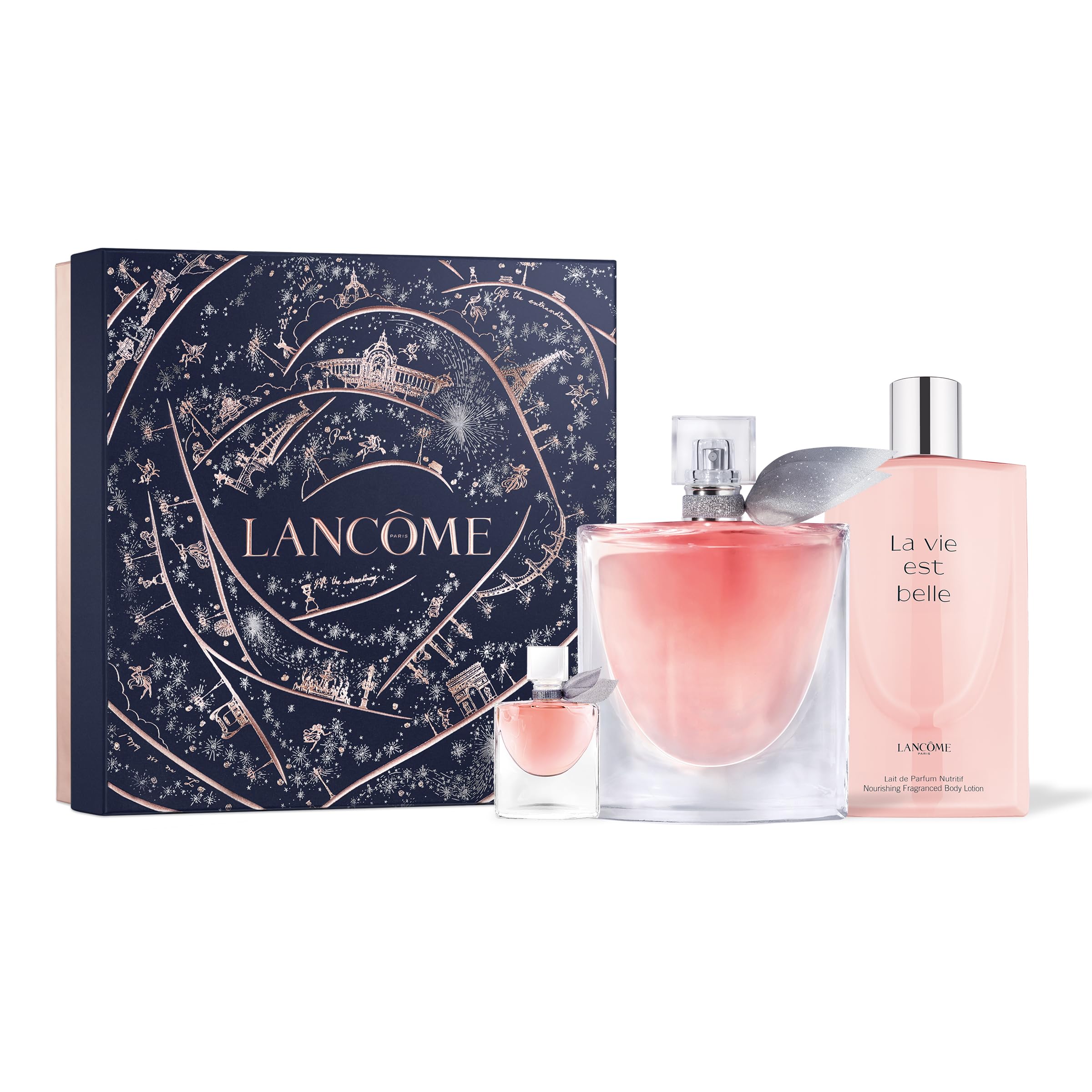Lancôme La Vie Est Belle Inspirations Perfume Gift Set - Full Size & Mini Eau de Parfum, Scented Body Lotion - Limited Edition Floral Fragrance for Women - Perfect for Gifts, Special Occasions & Daily Wear