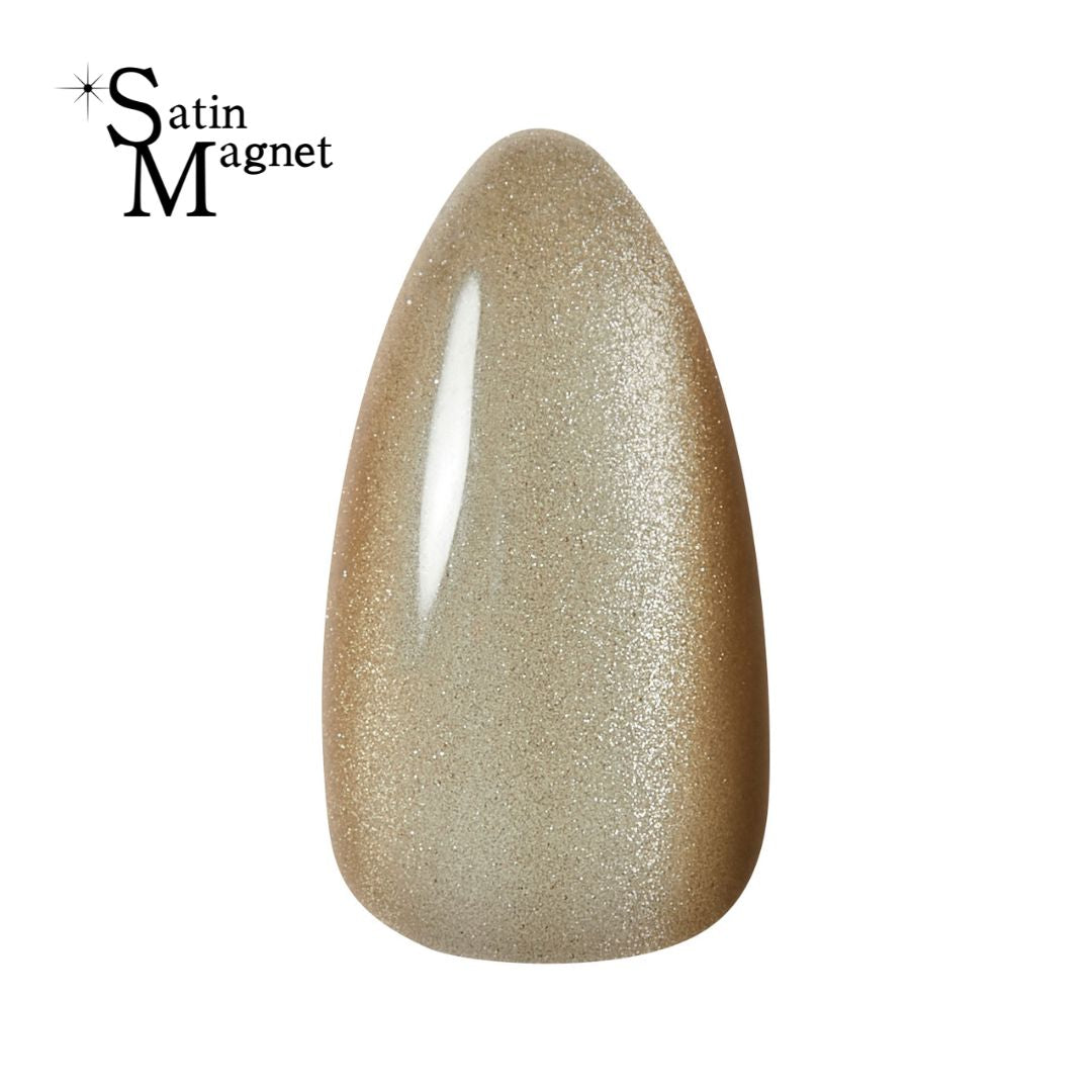 Kokoist Satin Magnet SM 17 Camel Satin - Premium Nail Art Gel for Salon & Home Manicures - Perfect for Bridal, Party & Special Occasion Nails