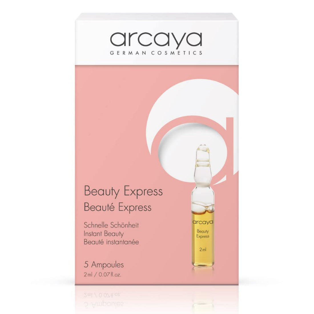 **Arcaya Professional Skincare BEAUTY EXPRESS Smoothing Ampoule Serum for Fine Lines & Elasticity – 5 x 2ml (.07 fl oz) – Anti-Aging Face Serum for Wrinkles & Firming – Perfect for Daily Skincare Routine & Travel**