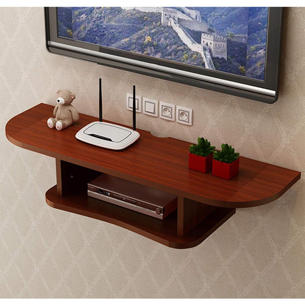 Floating Wall Mounted TV Stand - Modern Media Console with Open Shelves for Blu-Ray Players, Game Consoles & Speakers | Space-Saving Wall Hutch for Living Room, Bedroom & Home Theater Setup