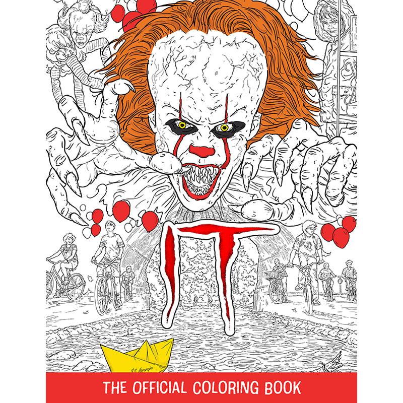 IT: The Official Coloring Book - Scary Movie Inspired Art Therapy for Adults & Kids - Perfect for Halloween, Gifts & Relaxation