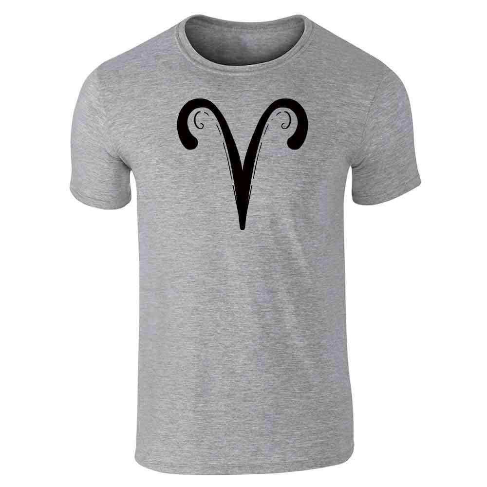 Aries Zodiac Graphic T-Shirt for Men - Astrology Symbol & Horoscope Design | Casual Wear, Gifts for Aries Birthday, Daily Outfit