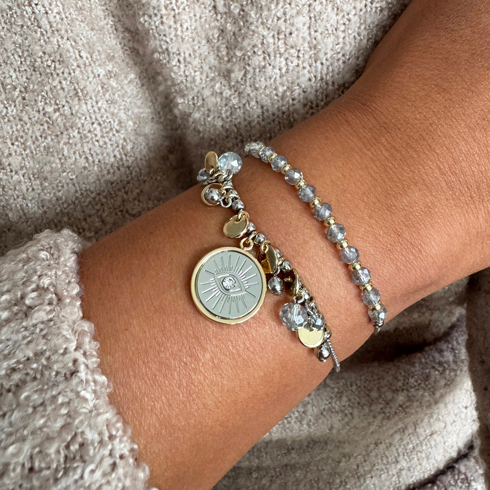 Evil Eye Bolo Bracelet Set for Women - Protection Jewelry Gift for Her - Perfect for Birthday, Anniversary & Spiritual Healing