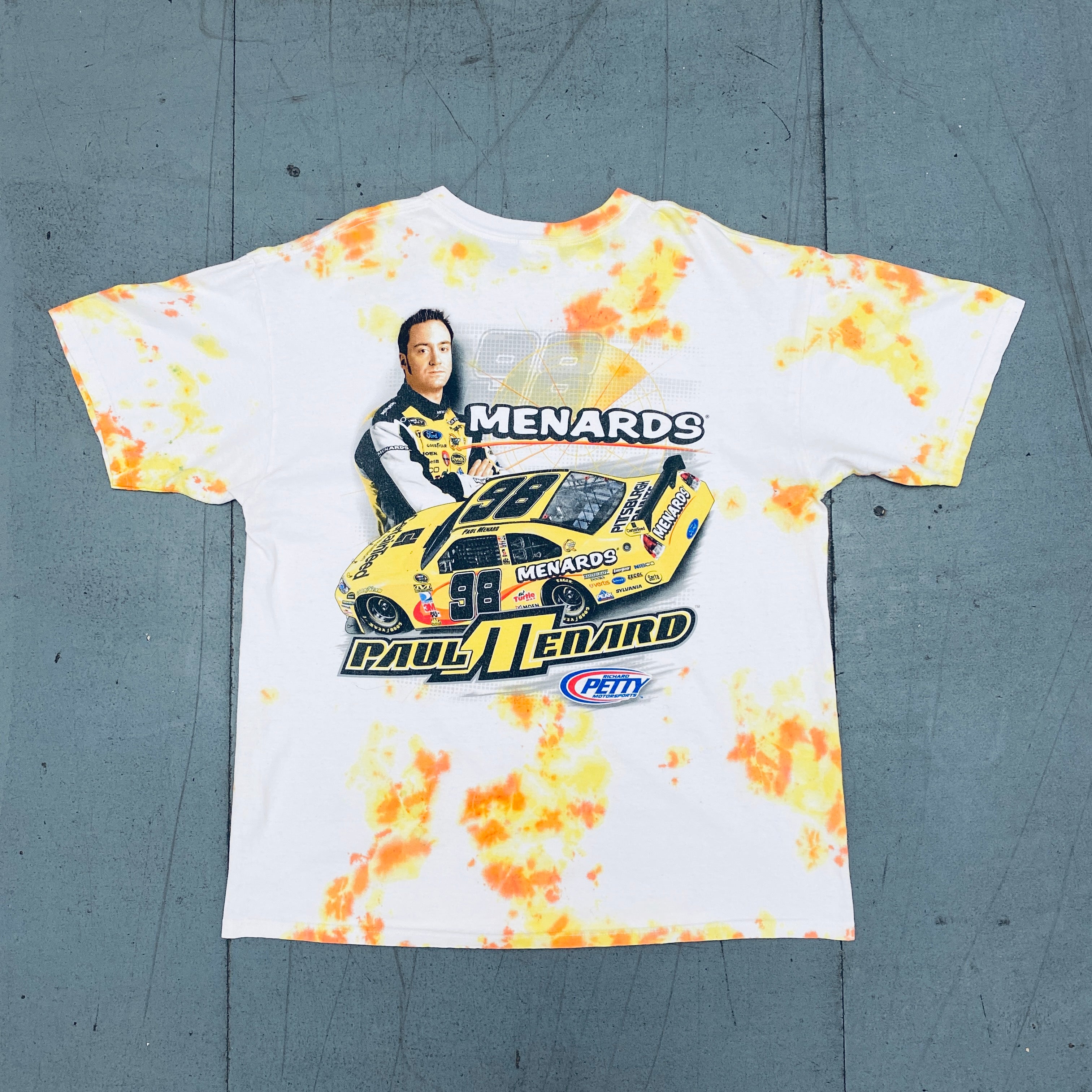 Paul Menard Tie Dye NASCAR Chase Authentics T-Shirt - XL Size | Official Licensed Merchandise for Racing Fans & Collectors | Perfect for Race Day, Tailgating & NASCAR Events