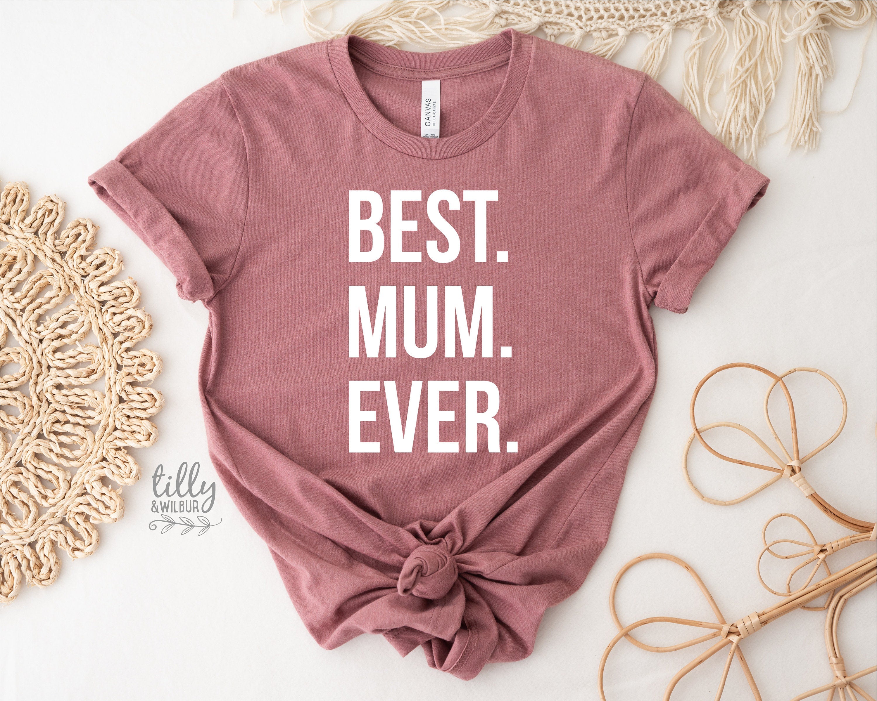 Best Mom Ever T-Shirt - Funny & Cute Graphic Tee for Women - Perfect Gift for Mother's Day, Birthday & Family Events
