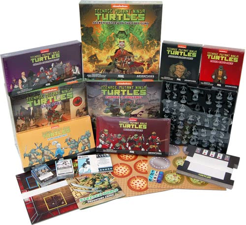 IDW Games Teenage Mutant Ninja Turtles Adventures: All The Loot Bundle - Ultimate Collection for TMNT Fans, Perfect for Game Nights and Family Fun