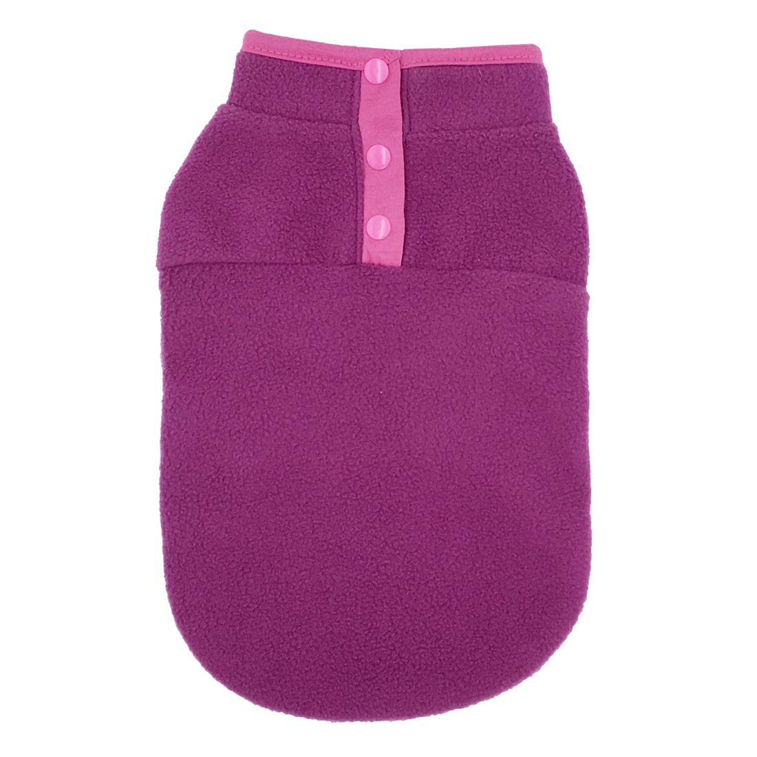 Winter Warm Dog Fleece Sweater - Cozy Pet Clothes for Small & Medium Dogs | Puppy Shirt, Dog Vest & Jacket (XS, Purple) | Perfect for Cold Weather Walks & Indoor Comfort