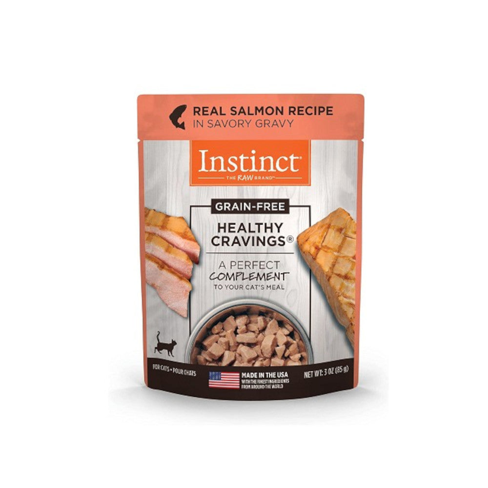 Grain-Free Salmon Recipe Cat Food Pouches - Healthy & Natural Wet Cat Food for Adult & Senior Cats - High Protein, No Fillers - Perfect for Picky Eaters & Indoor Cats