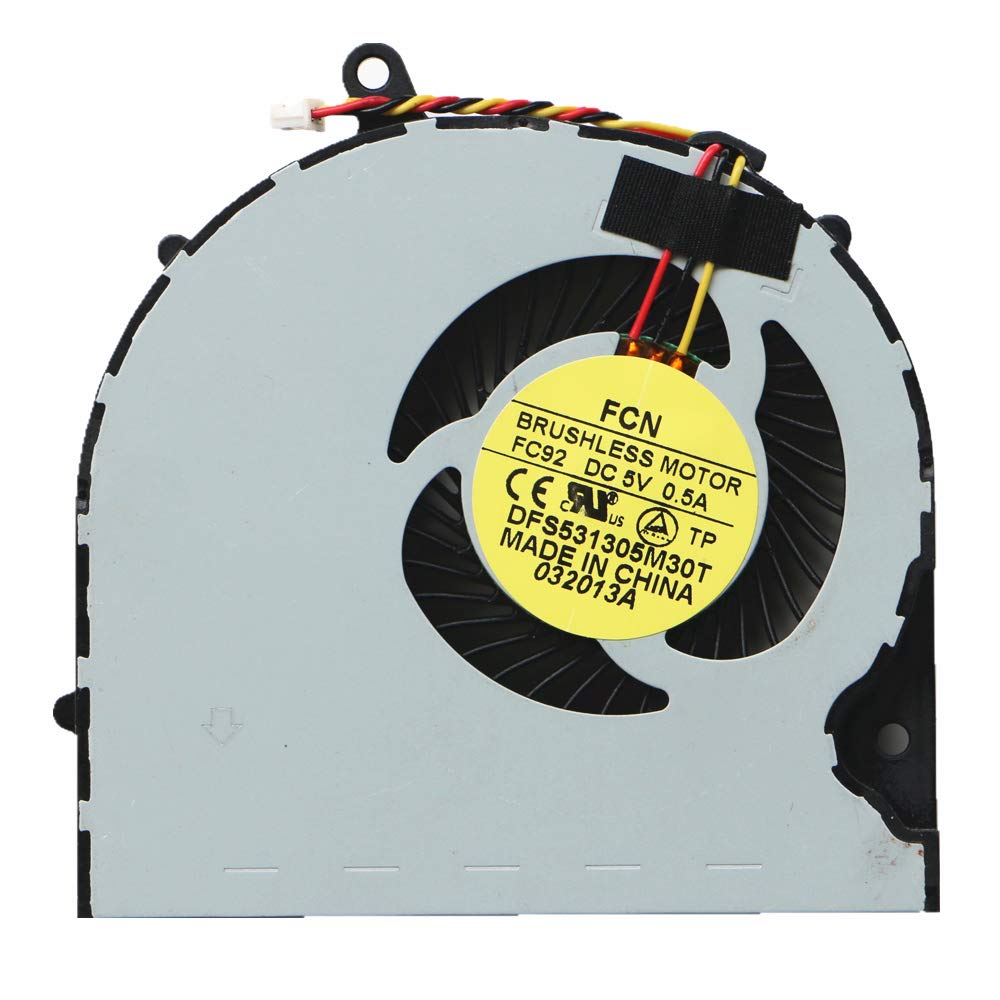 FCQLR Replacement Laptop Cooling Fan for Toshiba Satellite P55 P55-A5200 - High Performance CPU Cooling System for Gaming & Workstation Use