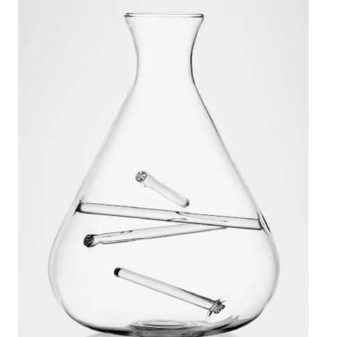 Premium 76.1 oz (2.25L) Glass Decanter for Wine & Liquor - Elegant Aerator for Enhanced Flavor | Perfect for Home Bar, Dinner Parties & Gift Giving