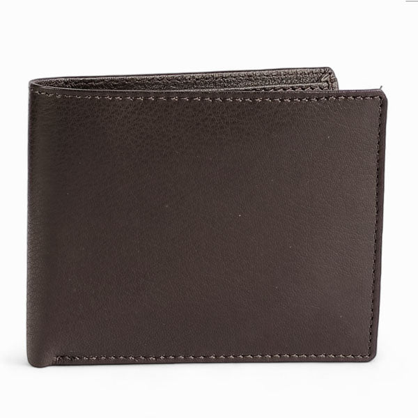 Genuine Leather Wallet for Men - Classic Brown Coffee Color - Slim Bifold RFID Blocking Wallet - Perfect for Everyday Carry & Travel